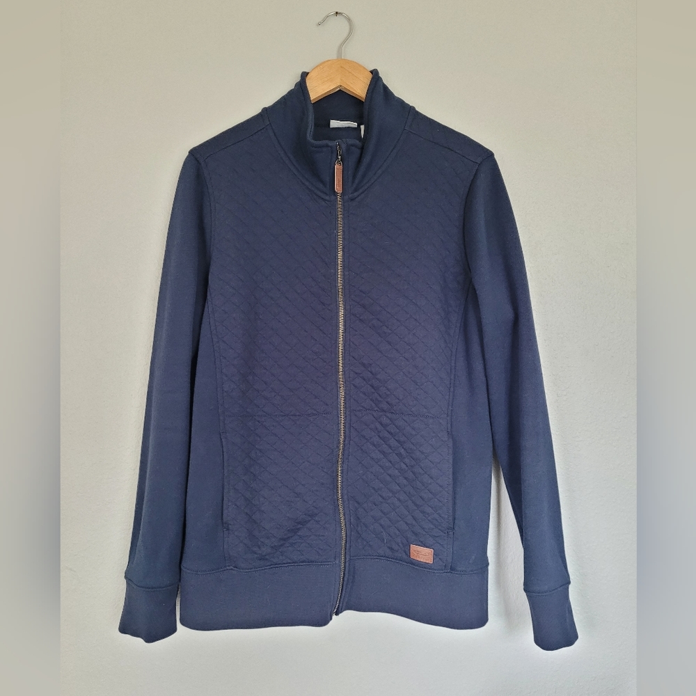 L.L. Bean quilted full zip sweatshirt